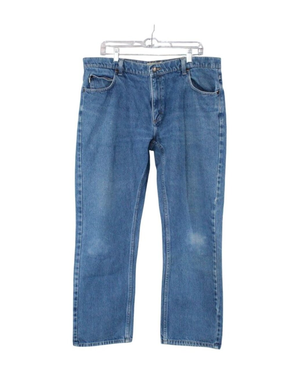LL Bean Stonewashed Double L Jeans Standard Fit Straight Leg Casual 38x32